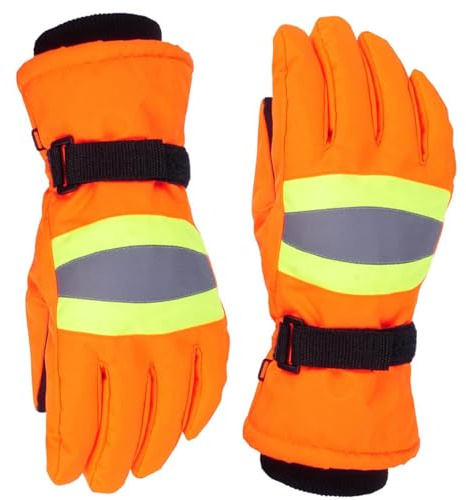 Guantes de trabajo de invierno - guantes de seguridad reflectantes impermeables, equipo de protección antivibración | Guantes aislados para clima frío, guantes de jardín flexibles, guantes de alto