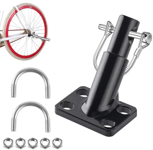 Enganche de Remolque para Bicicleta, Bicycle Trailer Coupling con Cerraduras Tipo D, para Carrito de Niños, Remolque de Carga y de Perros