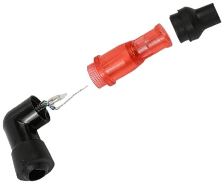 Cancella Cap -candela - Connettore Elbow Flash Plug ad alta tensione universale | Accessorio di accensione durevole | Parte di sostituzione delle prestazioni per triciclo, scooter, sporco bici, ATV