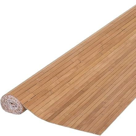Panneau mural en bambou, revêtement mural en bambou, décoration intérieure naturelle en bambou carbonisé, panneaux renouvelables pour mur, plafond, meubles, armoire, bureau (40x244cm)