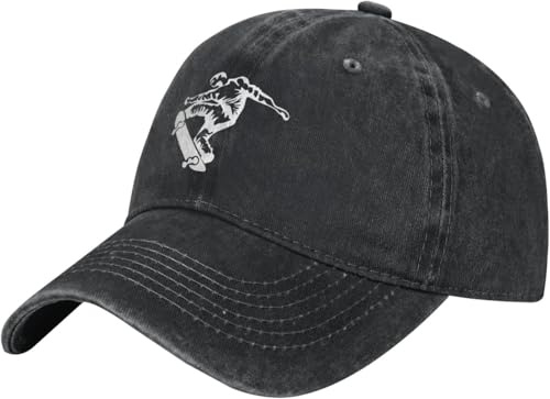 Gorra Beisbol Deslizador De Monopatín Negro Baseball Cap Breathable Gorra Deportiva Unisex Gorras Deportivas para Tenis Sport Running