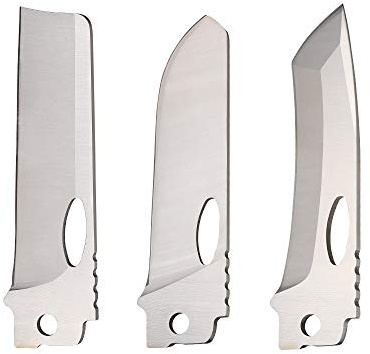 ROXON bare Messerklingen (BA04straight + BA10spey Point + BA11gebogen)