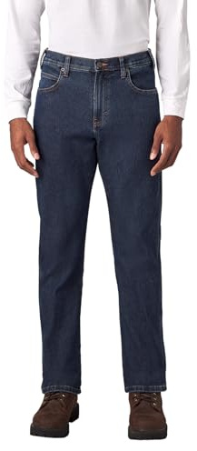 Dickies Men's Warming Temp-IQ Denim 5-Pocket Jean, Stonewashed Indigo, 34W x 34L
