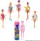 Barbie GTR95 - Color Reveal Puppe mit 7 Überraschungen (Strandrock, Schuhe, Handtuch & Zubehör), Farbwechseleffekt, Sand & Sonne Serie, Spielzeug Geschenk für Kinder ab 3 Jahren