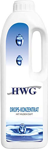 HWG® Drops Concentrato 1L – Smacchiatore tappeti, detergente per tappezzeria – anche per pulizia a umido – per tutti i tipi di tappezzeria, divano e divano, tappeti, sedili auto, corridori UVM.