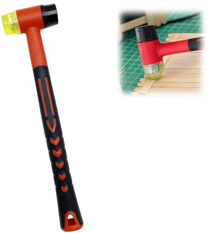 AHEJIOO Gummihammer,25mm Schonhammer,Gummihammer Klein,Kunststoffhammer,Simplex Hammer,Hammer Klein,Kleiner Hammer,Gummi Hammer,Schonhammer Rückschlagfrei,Rohrhammer,Simplex Hammer 80,Mini Hammer