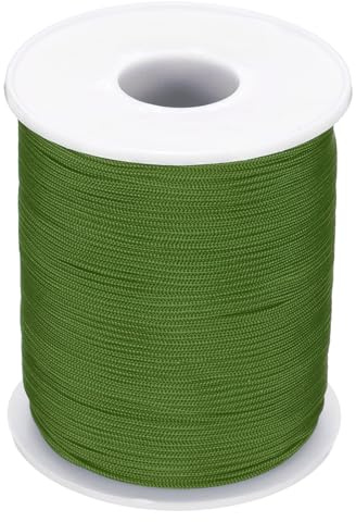 PATIKIL Hilo De Nylon 1mm X 109 Yardas Hilo De Nylon Trenzado Verde Marino | Cordón Para Pulseras, Cordón Para Nudos Chinos, Para Hacer Joyas Collares Persianas Móviles