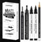 Handlettering Stifte Schwarz set -Wasserfester Stift mit Brush Pen, Kalligraphie Stifte Schwarz für Bullet Journal, DIY-Projekte