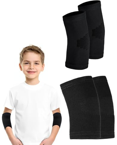 SCJJZ Coderas y rodilleras,Manga de la Rodilla 2 Par Elástico Algodón Rodilleras,Protección deportiva,Rodilleras de voleibol,rodillera deportiva,Apoyo de Vendaje de Rodilla para Baile Deportivo