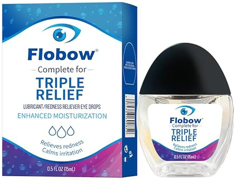 Eye Drops 15ML for Dry Eyes and Contact Lenses - Long-Lasting Relief for Visual Fatigue & Blue Light Protection, Improve Dryness & Reduce Eye Discomfort