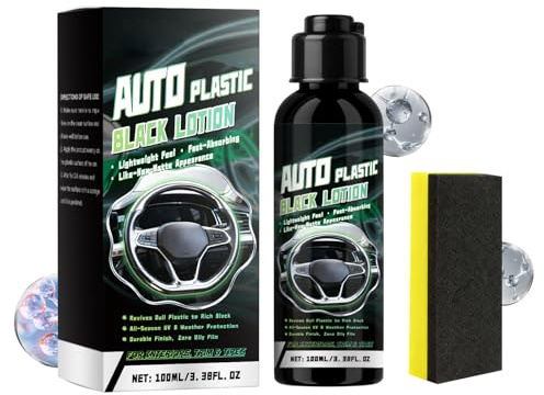 Ripristino finiture interne auto, 100 ml, soluzione rinnovata per cruscotto, sedile, cruscotto, paraurti, mobili, porte, sterzo, console