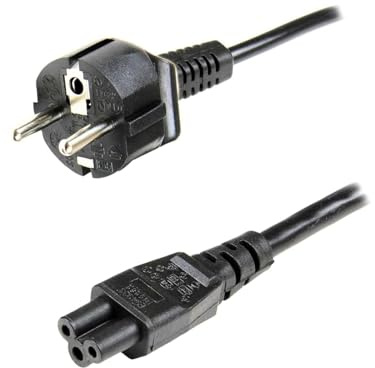Cavo Alimentazione Notebook 1,5m IEC C5 Trifoglio (Mickey Mouse) – Spina Schuko 16A 250V IMQ | Cavo PC Portatile Laptop, Monitor, Stampante, Proiettore Prometeo Electronics