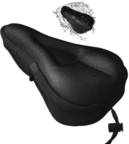 Bike Seat Cover - Extra Soft Gel Bicycle Saddle Cushion for MTD, Spin & Excerise Bikes