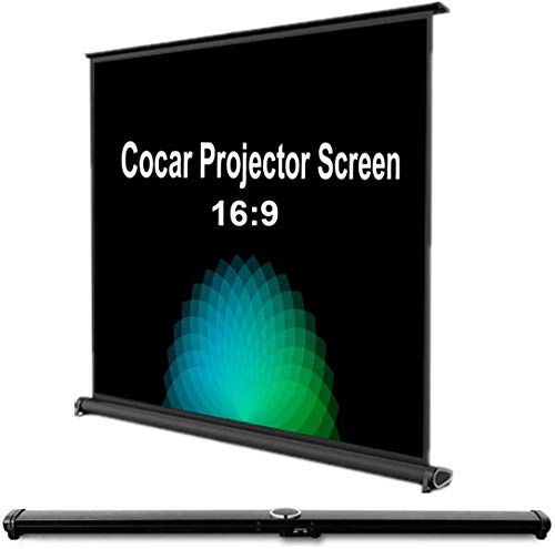 Cocar 50 tum bärbar filmskärm 16: 9 för mini/professionell LED/LCD/DLP-projektor autonom installation avtagbar stil fri stil 3D-film 4K HD-film