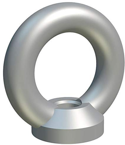 M12 Tuerca anular, tornillería de sujeción, tuerca de elevación hembra en forma de anillo, acero galvanizado tuercas anuladoras para perno/tornillo DIN 582 de 8 mm (paquete de 1)