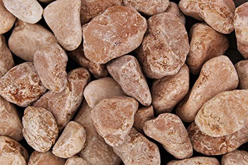 Gartenwelt Riegelsberger 25 kg de gravier Rosso Verona non lavé, grain 25-40 mm, gravier en marbre, galets décoratifs, pierres décoratives de jardin