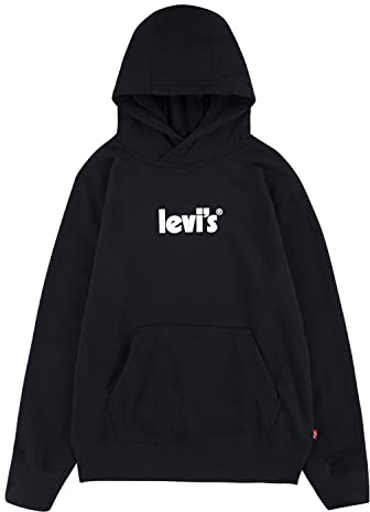 Levi's Kids Garçon Sketched logo pullover hoodie, Noir, 8 ans