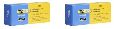 TACWISE 0398 Stauchkopfnägel Brad Typ 18G / 32 mm, verzinkt, Silberfarbig, 5000 Stück (Packung mit 2)