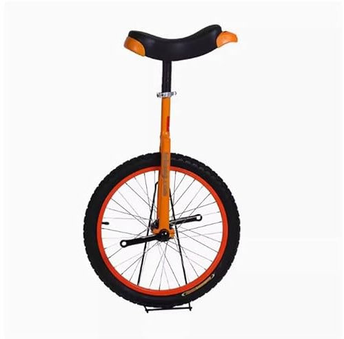 Monocycles For Enfants/adultes, Roues Antidérapantes De 12 À 20 Pouces, Selle Réglable, Vélo D'entraînement À Une Roue, Adapté Aux Amateurs De Vélo D'une Hauteur De 95 Cm À 175 Cm(Orange,14in)