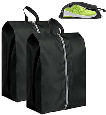 2 Piezas Bolsa Zapatos Viaje, 39cm Bolsas de Almacenamiento de Zapatos Resistente al Agua, XURJUMI Organizador de Embalaje de Zapatos, Bolsa de Zapatos para Separar Ropa, Accesorios de Viaje