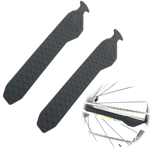 CHENNAN 2 piezas Protector De Cadena De Bicicleta Vaina para Bicicleta, Envoltura Protectora de Cadena de Bicicleta, Cubierta Protectora de Cadena de Bicicleta Suave para MTB,Ciclismo otro (Negro)