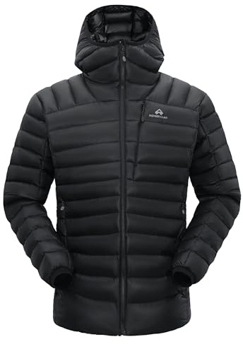 Pioneer Camp Doudoune d'extérieur pour homme 850FP 90 % duvet imperméable doublure K grise veste de randonnée légère pour l'alpinisme, le ski, le trekking