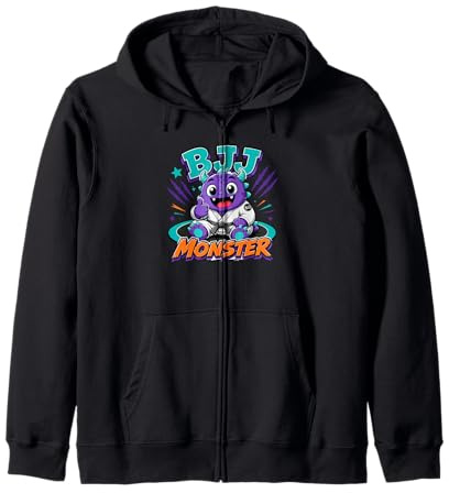 Jiu Jitsu Monster BJJ Monster Grappling per Bambini Felpa con Cappuccio