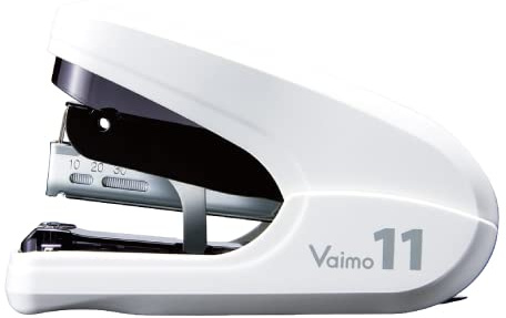 Manueller Heftgerät MAX Vaimo 11 FLK mit Flachheftung, weiß.