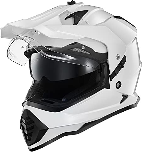 ILM Motocross Helmet Adult Motorbike Motorcycle Dual Sport Adventure Full Face with Pinlock Compatible Sun Visor ATV Dirt Bike Off Road ECE22.06 Model WS902