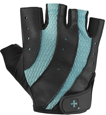 Harbinger Pro 2.0 Women's Trainingshandschuhe-Flexibel, Leicht Und Atmungsaktiv, Starker Griff Mit Gepolsterter Lederhandfläche,Ideal Für Kurzhantel,Kettlebell Und Langhanteltraining,Mittel,Petrol
