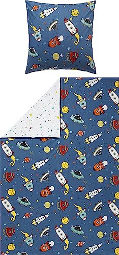 Erwin Müller Kinder-Wendebettwäsche Renforcé bunt Größe 1x 135x200 cm + 1x 80x80 cm