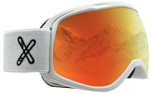 Feosger Kids Ski Goggles REVO Snow/Snowboard Goggles for Boys Girls Youth Spherical Wide Field of View Lens Anti-Fog UV400 age 6-14