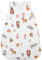 TupTam Schlafsack Baby 2.5 TOG – Atmungsaktiver Ganzjahresschlafsack für Kinder, OEKO-TEX zertifiziert, Farbe: Waldtiere im Winter Braun Orange Türkis, Größe: 104-110