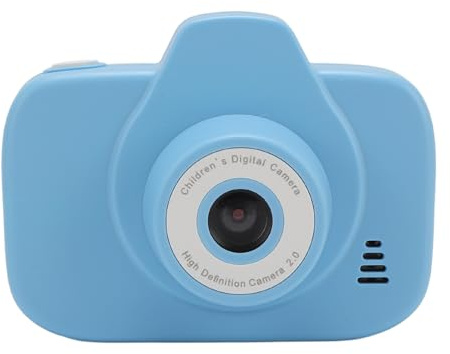 Piccola Videocamera Digitale Portatile, Fotocamera Digitale 1080P Messa a Fuoco Automatica con Schermo da 2,0 Pollici per la Fotografia (BLUE)