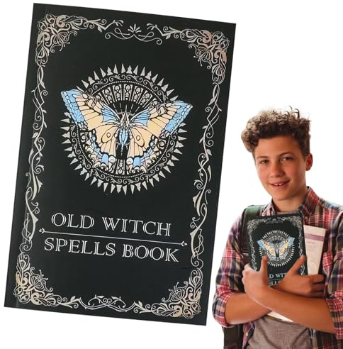 Trollbok för häxor, Real Spells Antik bok | Vintage häxor leveranser häfte, halloween dekor journal rekvisita jul för herr dam
