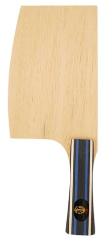Ronyme Raqueta de Tenis de Mesa de Forma Especial, Ligera, Resistente, con Agarre Firme, portátil, de Madera, con Forma de Cuchillo para Practicar, Sin Goma