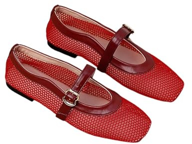 Zapatos Planos Mujer Verano, Zapatos Planos Mujer Vestir Trabajo, Bailarina Alpargatas Casuales CóModos Sin Cordones Estilo Mary Jane Con Punta Cuadrada Merceditas Manoletinas Alpargatas Bailarina