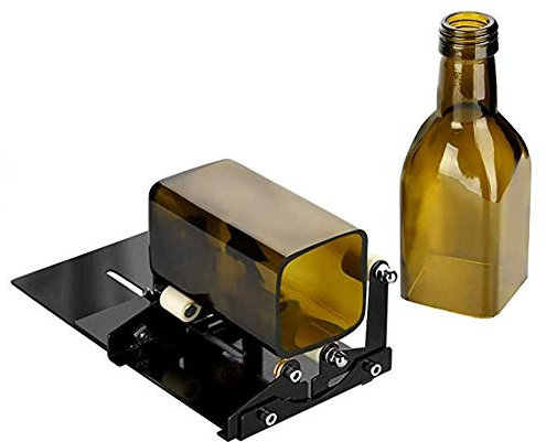 Glass Bottle Cutter Kit DIY Tool Square Round Bottle Cutting Machine Cutting Tool Kit for Wine Beer Liquor Whiskey Alcohol Champagne Soda Round Bottles