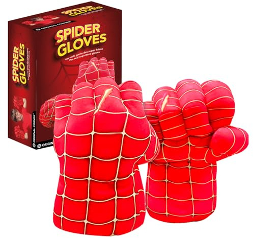 Pair of Giant Spider Boxing Gloves | Superheroes | Kids Toy | Foam Fists with Ties | Unusual Gift | Cosplay | Games | Halloween | Disguise | Costume |100% Fun | OriginalCup®