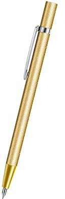 MagiDeal Metallmarkierungs-Gravierstift, Anreißstift, rutschfester Taschenclip, Gravierwerkzeug, Ätz-Gravierstift für Glas, Fliesen aus gehärtetem Stahl, golden