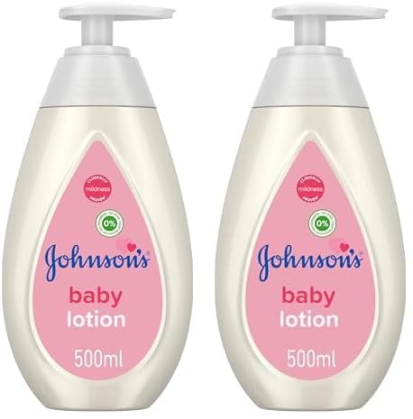 Johnson's Baby Lotion - Gentle and Mild for Delicate Skin and Everyday Use – 24h Moisturisation, 500 ml (Pack of 2)