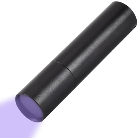 Goowafur UV Flashlight - 3 Modes Black Light - Small Flashlight for Urine Detector, Dry Stains, Dog Cat Urine, House Cleaning, Led Flashlight