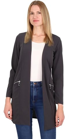 Malito 6041 Blazer décontracté à manches longues pour femme - Blazer extensible élégant et ouvert - Doux et moulant - Business Longblazer