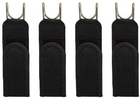 Set med 2 spännenlösa bälten, taktiskt elastiskt bälte i metall, osynliga sidobälten, elastiskt bälte med krokar, bekvämt och justerbart för män och kvinnor för daglig användning
