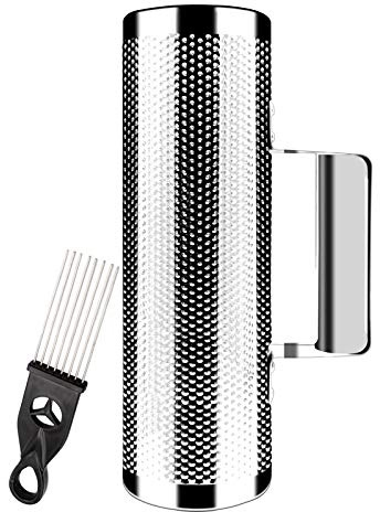 EastRock Stainless Steel Guiro 10 3 Percussion Instrument Musical Training Tool with Scraper,Professional Band Accompaniment Sand Hammer Guiro Shaker Instrument