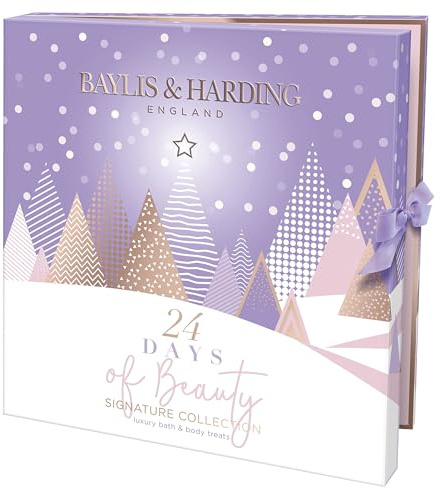 Baylis & Harding Jojoba, Vanilla & Almond Oil Luxury 24 Days of Beauty Advent Calendar Gift Set - Vegan Friendly