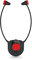 Emporia Auriculares inalámbricos para TV, con estación de Carga, Ideales para Personas Mayores, cómodos y Sencillos, fáciles de Usar, compatibles con Todos los Dispositivos de TV, Color Negro y Rojo
