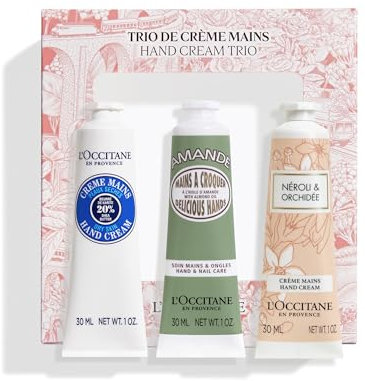 L'OCCITANE Festive Hand Cream Trio | Enriched with Shea Butter | Vegan & 96% Readily Biodegradable | Premium & Clean Beauty Handcare Gift Set for All Skin Types