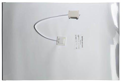 Genérico Lámina Antivaho Eléctrica para Espejo de Baño 60x40 cm | Cobertura hasta 75x55 cm | 60W 220V | Autoadhesiva | Antiempañante Espejo Baño
