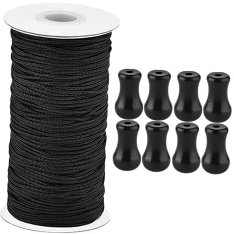 Cabilock Jalousieschnur Mit Schnurwickler Und Zugknöpfen Ersatz Schnur Für Raffrollos Aluminiumjalousien Deckenventilatoren Und Lichterketten Jalousiezubehör